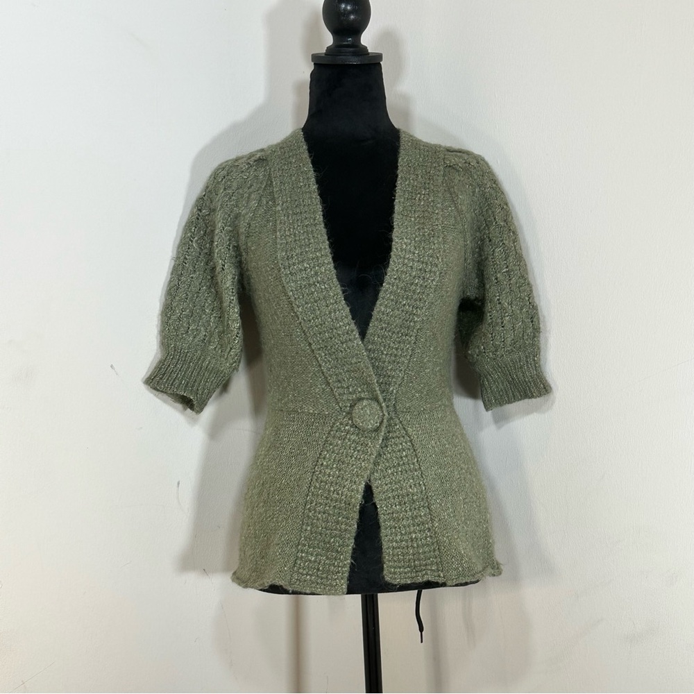 if it were me Olive Cardigan Sweater
